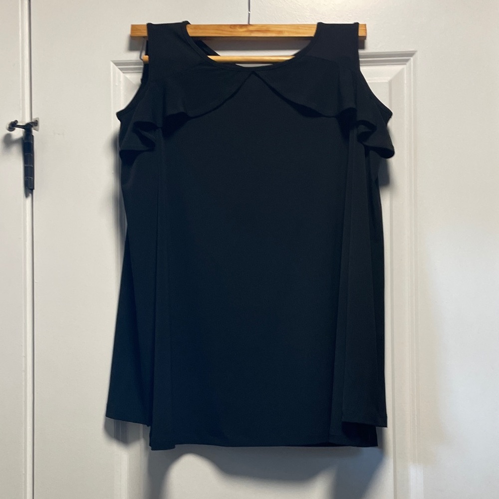 Chic Black Long Sleeve Women's Top